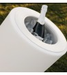 NEW GARDEN donica BAMBU 90 BATTERY biała