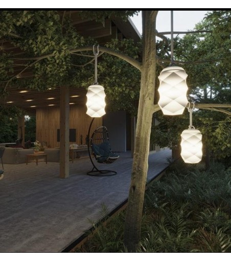 NEW GARDEN lampa przenośna BITA szara BATTERY