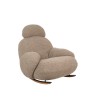 Fotel bujany PLUSH TEDDY ciemny beżowy